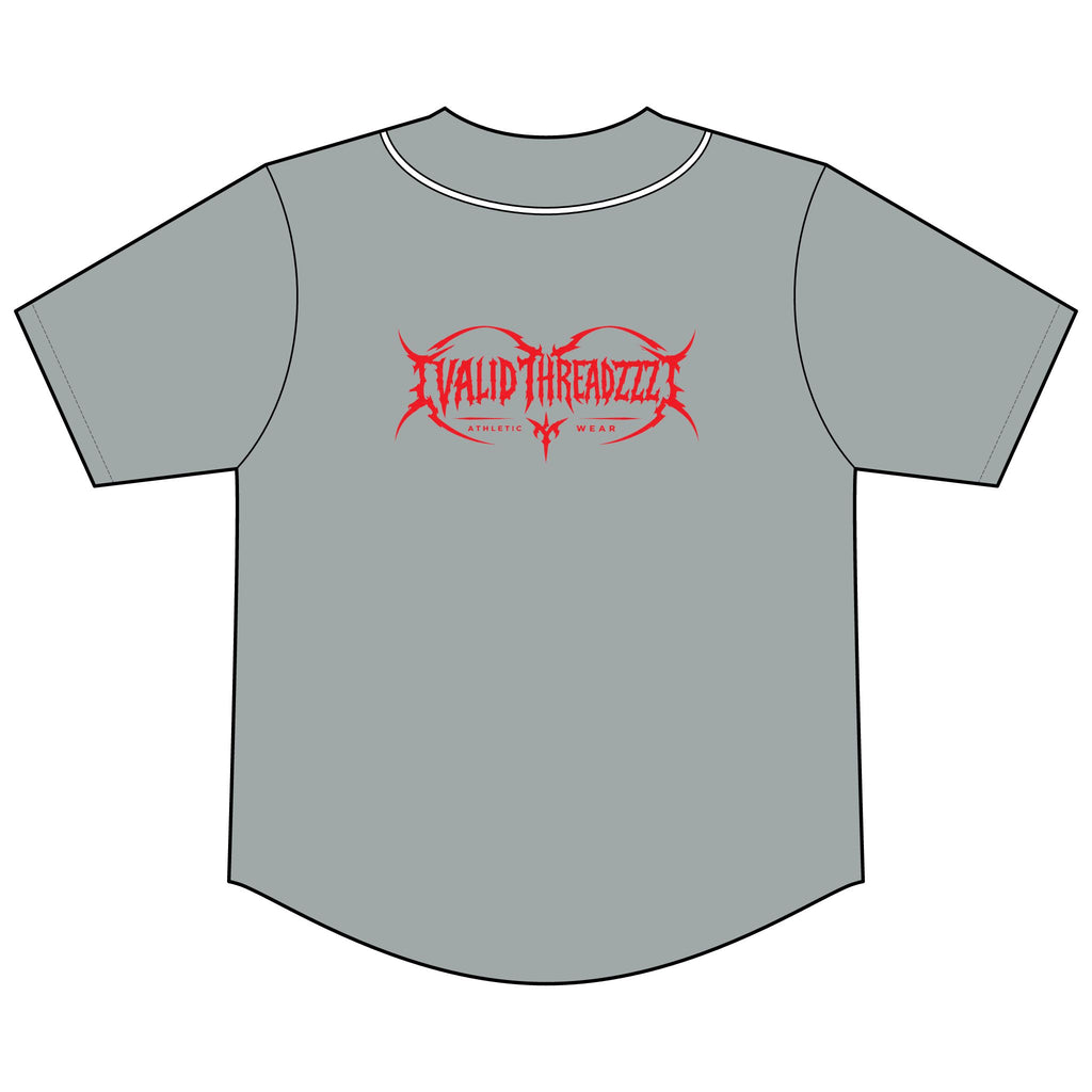 Short Sleeve Full-Button Baseball Top