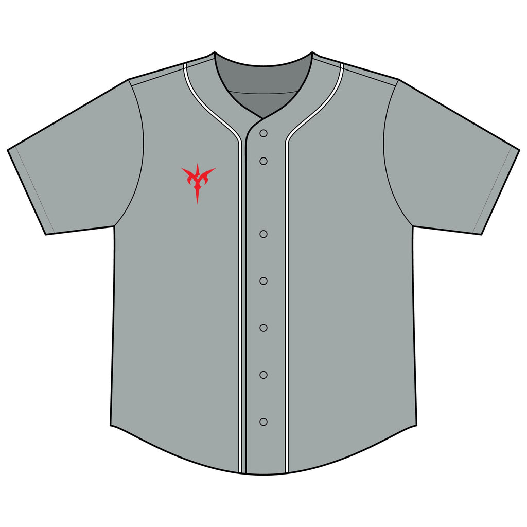 Short Sleeve Full-Button Baseball Top